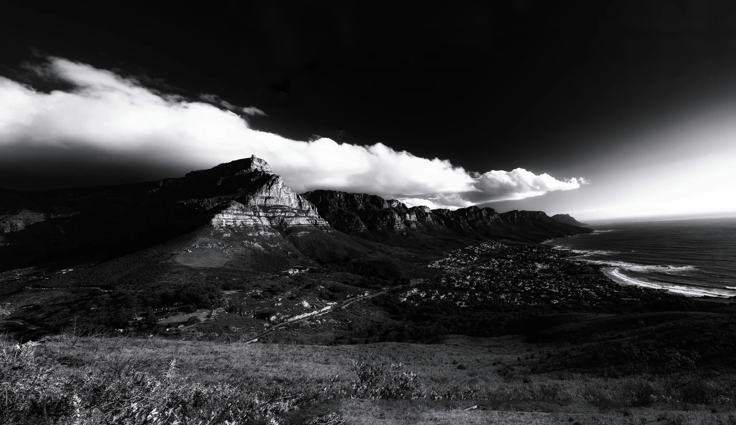 table mountain from lions head