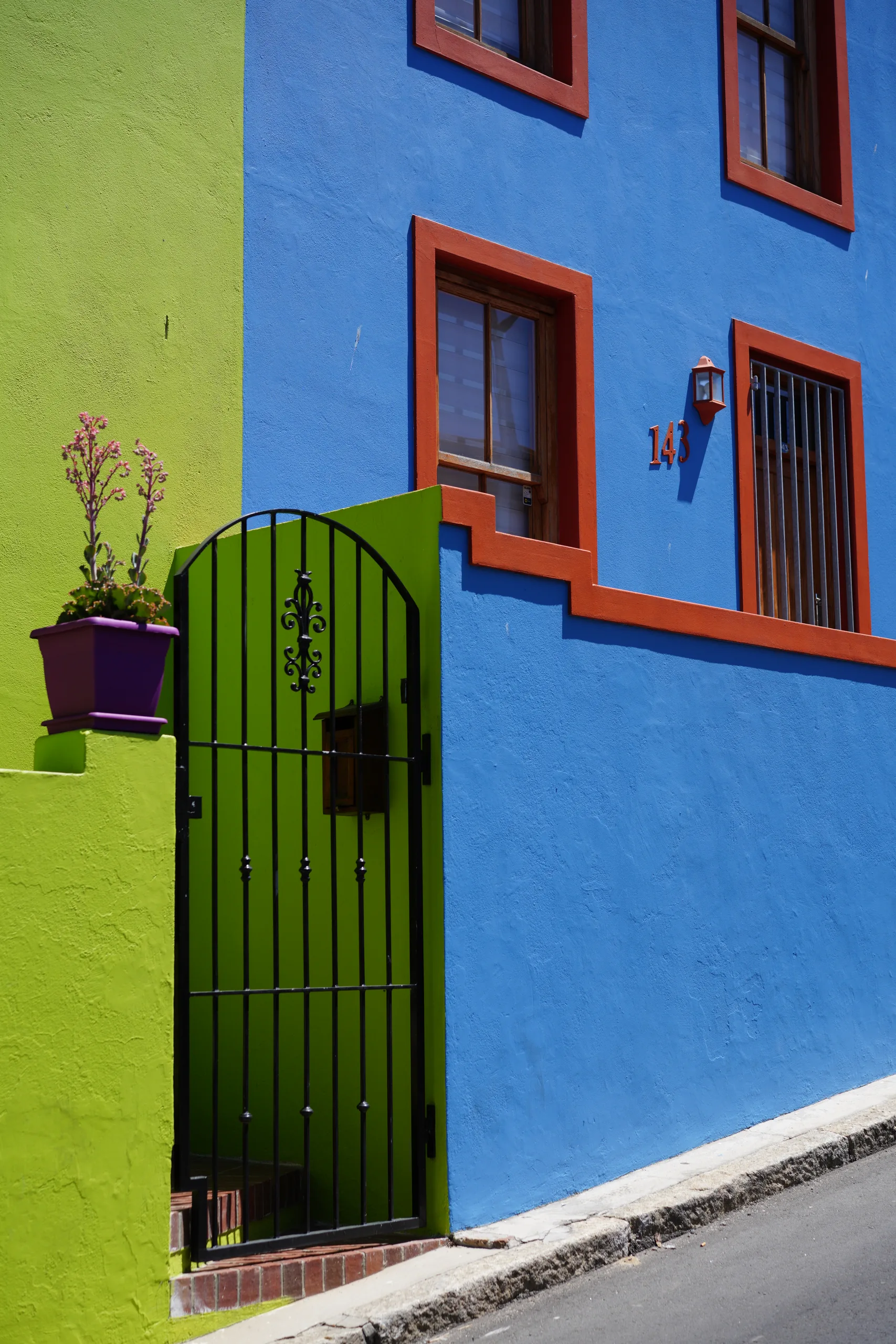 Colourful houses of Cape Town